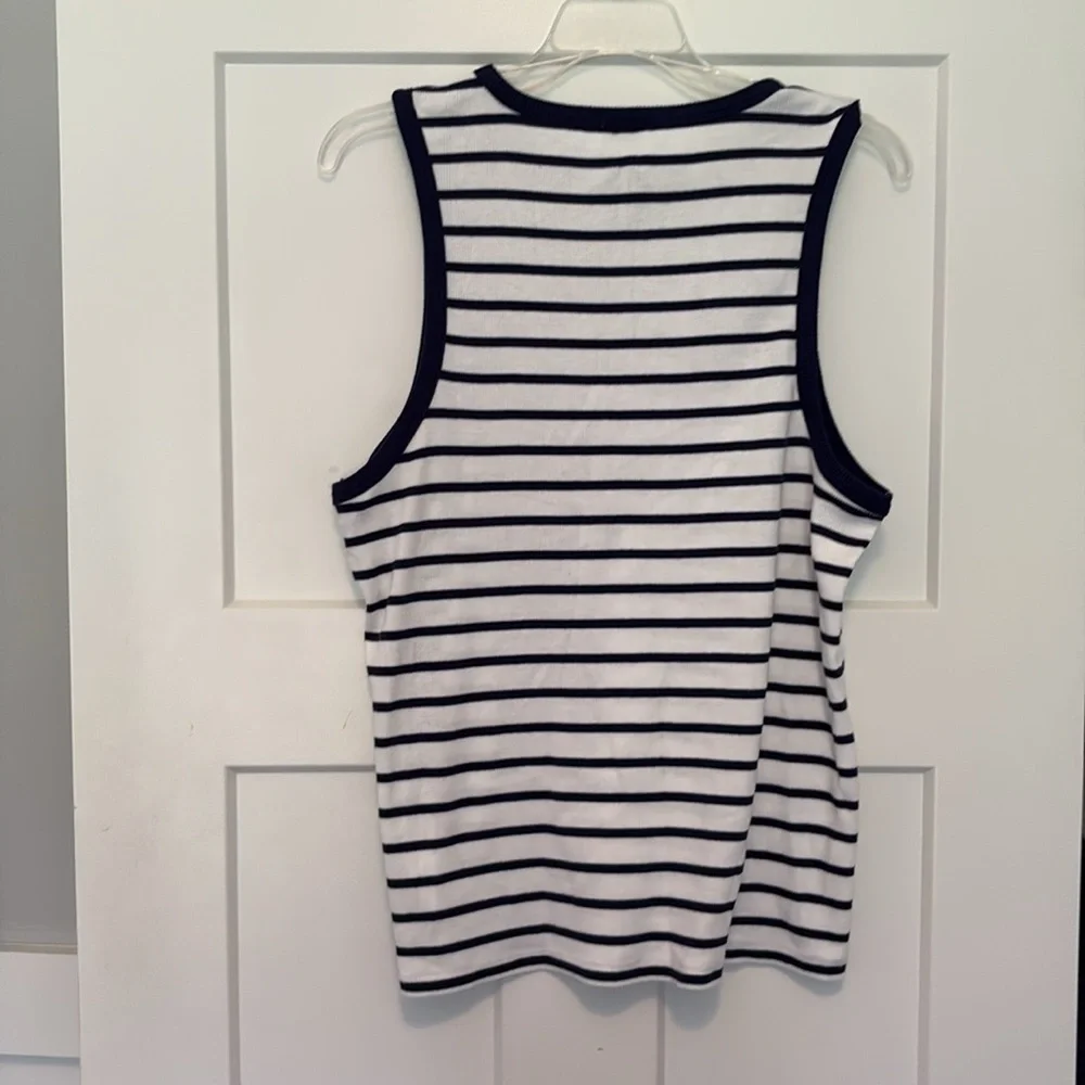 J Crew ribbed basic tank top